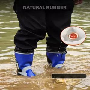 뱀장화 산악용 약초 산행 농사 벌초용 블루블랙하이튜브 방수