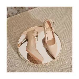 여사친 하이힐 프렌치 일자 스트랩 가보시 힐 패션 센스 스틸레토 펌프스 OP5