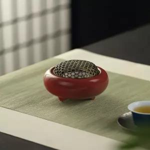 향로 전기 명상 아로마 연꽃 도자기 인센스 오일 램프 디퓨저 워머