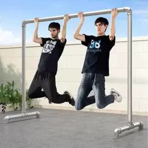 대형 쇠파이프행거 선반행거 의류매장행거 매장용 싱글로드