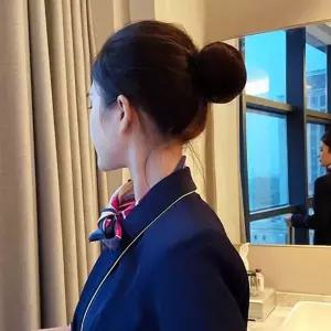 풍성한 만두머리 가발 똥머리 로우번 당고머리가발 (WFI30D3)