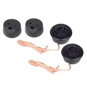 알파소닉 1쌍의 NS1T 뉴런 시리즈 1쌍 최대 240와트 트위터 실크 돔 자동차 오디오 스피커당 120와트 /플래시 서피스 및 앵글 마운트 포함