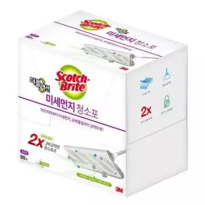 3M 스카치브라이트 80매 미세먼지 청소포 점착식 코스트코