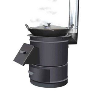 화목 난로 연통 나무난로 소각통 화덕 두꺼운 화목난로