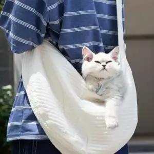 [반려] 외출용 고양이 강아지 산책 가방 숄더백 크로스백