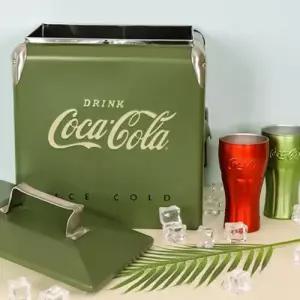 [텐바이텐]코카콜라 빈티지 그린 피크닉 스텐 쿨러C74270