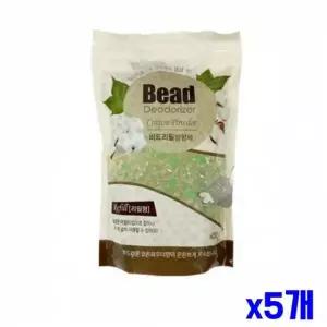 [에이치플러스몰]WL 겔타입 방향제 리필 코튼파우더향 x5개 실내용방향제