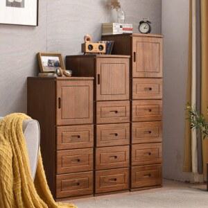 바퀴서랍장 인테리어 사이드 심플 도어 정리함 침실수납 고급