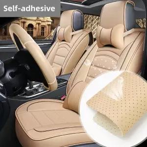 인조가죽시트지 가죽 수선패치 베이지색 자가 접착 수리 패치 소파 자동차 시트용 0.7mm 두께 내마모성 강