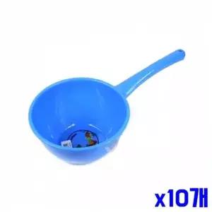 [에이치플러스몰]WL 욕실 플라스틱 자루바가지(특대)-색상랜덤 x10개