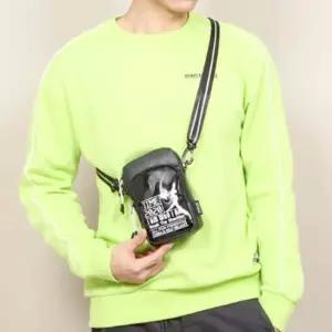 데일리 인기 바디백 검정 가방 작은 휴대폰 핸드백