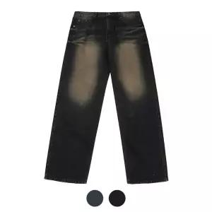 [NS홈쇼핑][모로엠] 남성 와이드핏 영캐주얼 워싱 데님 팬츠 MY-JEA-3210,1[35864990]