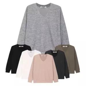 [NS홈쇼핑][모로엠] 남성 베이직 리브드 브이넥 맨투맨 5C-KN-Q011[35864994]