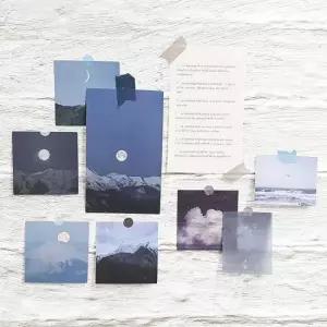 빈티지엽서 빈티지 벽장식카드 감성 실내장식 하늘 포토카드