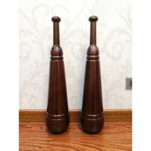 클럽벨 고중량 덤벨 크로스핏 곤봉 마호가니 크롬