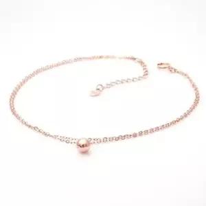 생일선물팔찌 Gold 로즈골드 볼 더블 체인 팔찌 14K