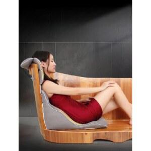 반신욕의자 리클라이닝 등받이 미끄럼방지 히노끼탕 요추쿠션