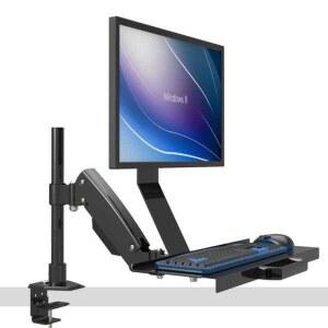 키보드 모니터암 컴퓨터 리프팅 회전 거치대 브래킷 브라켓