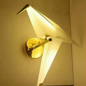 종이학 조명 새모양 스탠드 모양 샹들리에 카페 거실