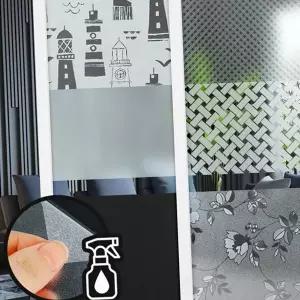 유리창 시트지 인테리어 불투명 안개 창문 시트지 사생활 차단 자가 햇빛 방수 점착