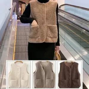 패딩 겨울조끼 패딩조끼 램스울 겨울 베스트 양털 뽀