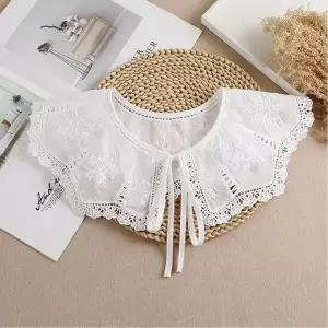 [하프클럽/]페이크카라 레이스 리본 넥카라 레이어드 셔츠