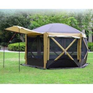 옥타텐트 차박 장박용 굴뚝 클램 원터치 육각텐트 대형 도킹텐트