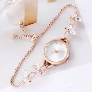 스테인리스 스틸 메쉬 밴드 여성 손목시계