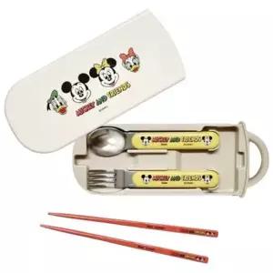 어린이집식기세트 휴대용 수저 포크 케이스 세트 미키프렌즈 1P 유치원 어린린이집젓가락세트