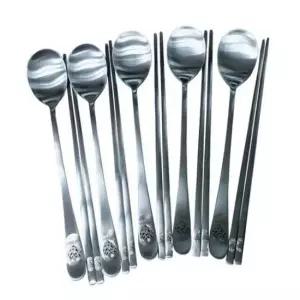 커트러리세트 수저 세트 숟가락 젓가락 스푼 저분 식기 하트 5쌍 스푼세트