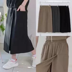 [NS홈쇼핑]발렌티나 스커트 바지 치마 큐롯 팬츠 스판 고탄력 밴딩 와이드 데일리 활동복 여름..