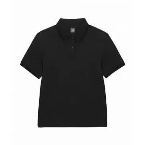 THE NORTH FACE 노스페이스 NT7PS43A 여성 와플 반팔 폴로 BLACK