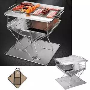 캠핑불멍화로대 대형 숯불 화로대 불멍 캠핑 바베큐 그릴 화롯 접이식