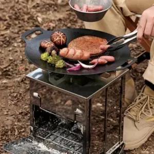 접이식 화로대 휴대용 캠핑 숯불구이 불멍 불판