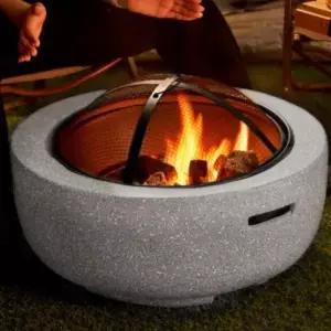 스톤화로대 야외 스톤 화로대 불멍 바베큐 그릴 난로