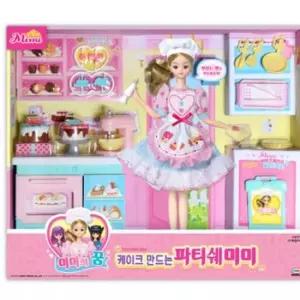 케이크 만드는 파티쉐 미미 인형 역할놀이 피규어 장난감