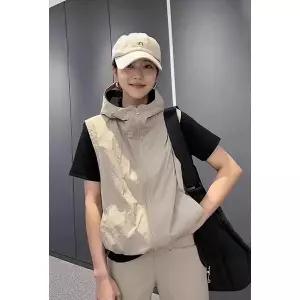 작업 후드 데일리 집업 빅사이즈 장마 베스트 조끼 우븐 여친 여름