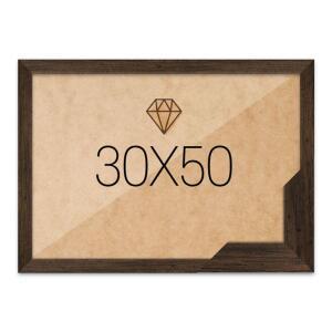 보석십자수액자 30x50 고급형 슬림 우드 월넛