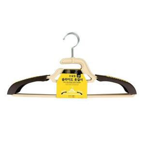 논슬립 슬라이드 옷걸이 2P 행거 외투걸이 미끄럼방지 학교 관공서 다용도 티셔츠걸이