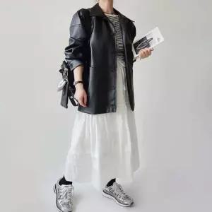 여자 블랙 여유핏 가을 카라 라이더자켓 바이크자켓