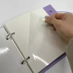 [문구/오피스] 성장앨범 포토북 퍼플 접착식 앨범 네컷 네컷앨범 인생사진