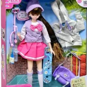 열일곱미미 공원에서 보드타기 인형 옷입히기 피규어 장난감