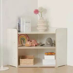 스코나 르메인 2단 코너형 모듈 수납 책장 선반