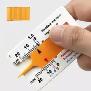 휴대용 타이어 트레드 깊이 측정기 마모 확인 게이지 차량 수명 관리 교체 점검용 간편 측정 공구