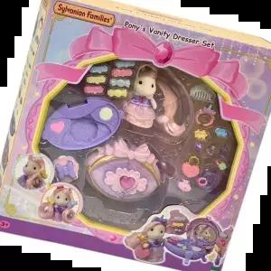 실바니안패밀리 포니 뷰티 살롱 화장대 놀이세트 여아 생일 선물 동물 피규어 장난감