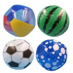 곰돌이비치볼 바다 수영 해변 물놀이 비치볼 3색 수박 축구 물방울