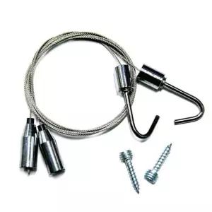 유니온 천장고리와이어줄 J고리형 와이어줄 (CW05) 액자걸이 미술품 전시