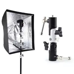 [셀러에이드]카메라 삼각대 헤드 스피곳 플래시 각도 조절 마운트 거치대