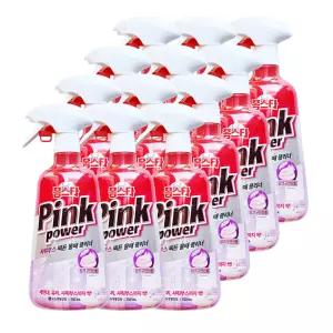 엘지 홈스타 핑크파워 샤워부스 찌든 물때 클리너 세정제 750ml 12개 욕실 찌든때