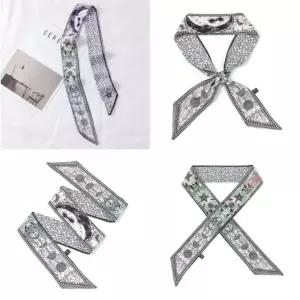 ( )양면 쁘띠 스카프 달 헤어스카프 가방스카프 끈스카프